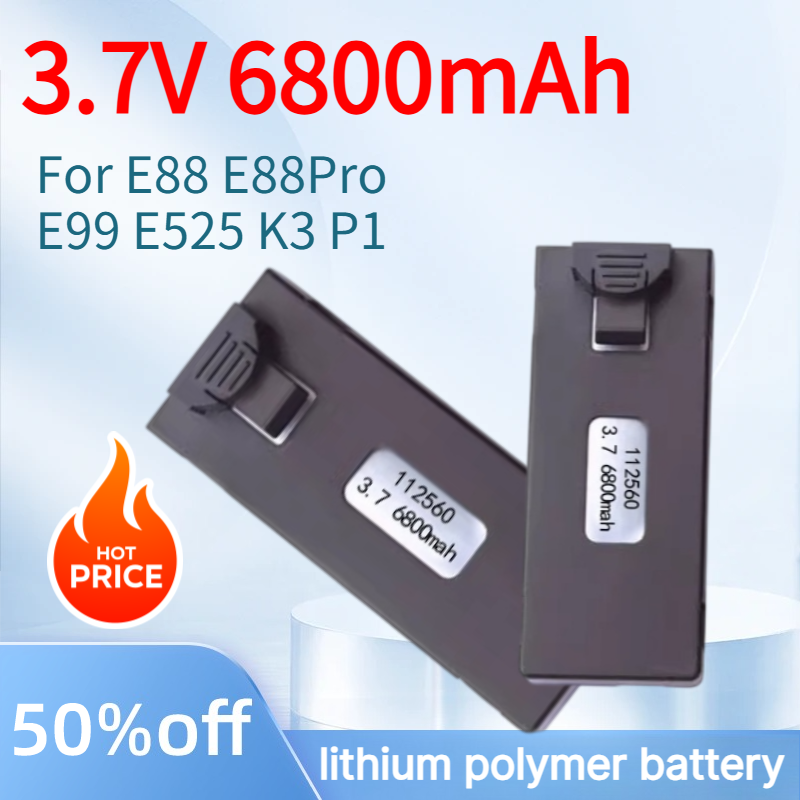 Drone E88 Rc Quadcopter - Für E88 3,7V 6800mAh Lipo Wiederaufladbare