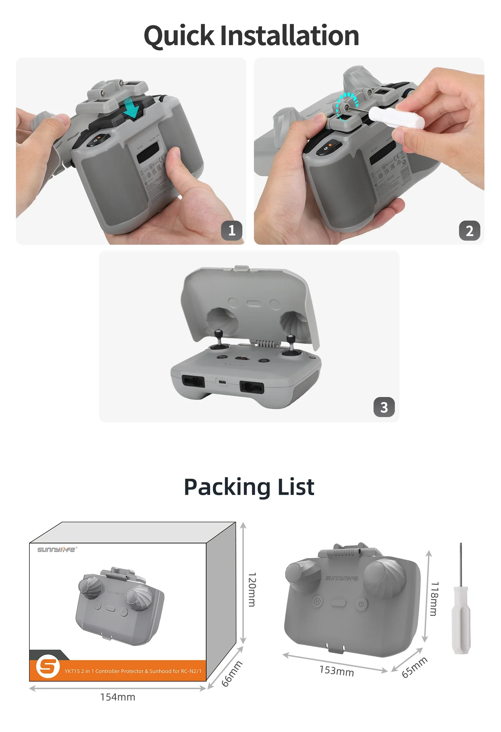 2-in-1-Controller-Schutz SunHo – Drone Dji Rc Mini Bewertung und Preis